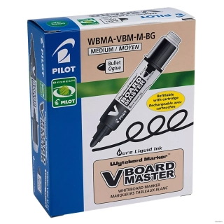 Popisovač na tabule, 2,3 mm, kužeľový, PILOT "V-Board Master", modrý/10