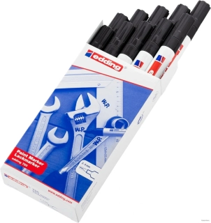 Permanentný lakový popisovač, 2-4 mm, EDDING "750", čierny/10 ks