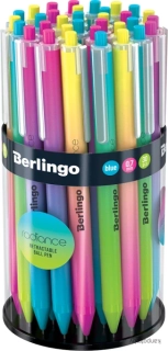 Berlingo, pero automatické guľôčkové, modré, 30ks, 0.7mm, Radiance