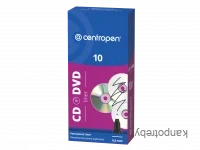 Centropen, markier 4616, čierny, 10ks, 0.6mm, alkoholová báza. CD/DVD marker, cena za 1ks