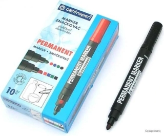 Centropen, markier 8566, čierny, 10ks, 2.5mm, alkoholová báza, cena za 1ks